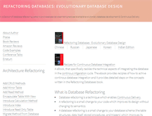 Tablet Screenshot of databaserefactoring.com